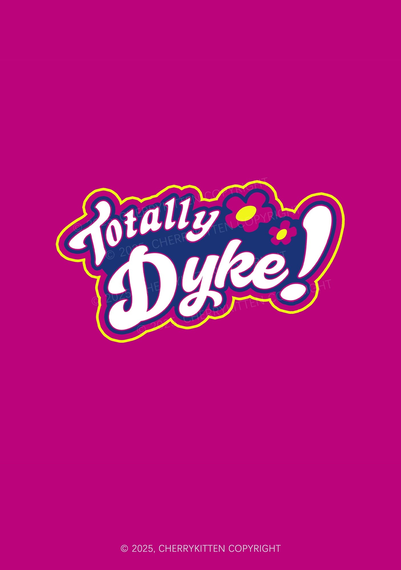 Totally Dyke Pride 1Pc Y2K Pin Badge Cherrykitten