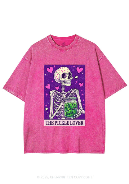 The Pickle Lover Y2K Washed Tee Cherrykitten