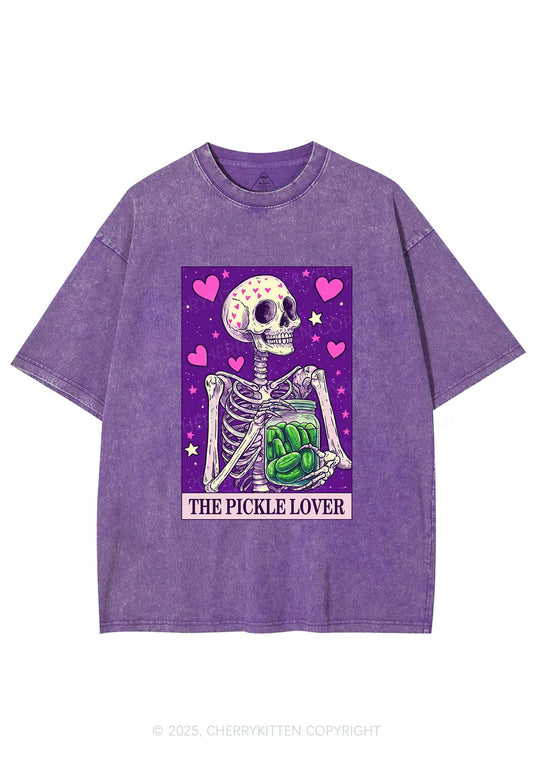 The Pickle Lover Y2K Washed Tee Cherrykitten