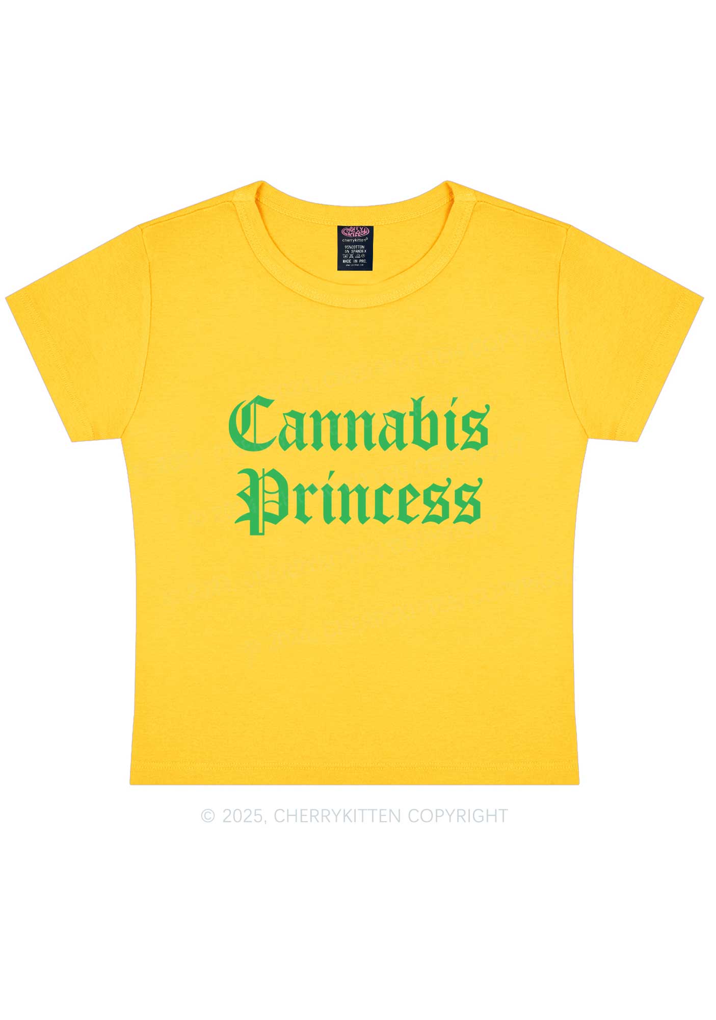 Cxnnxbis Princess Y2K Baby Tee Cherrykitten