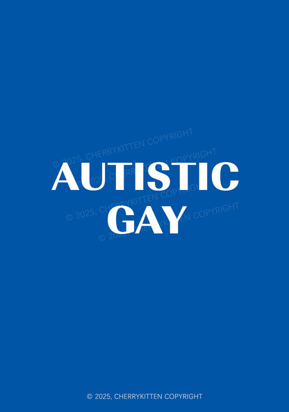 Autistic Gay Pride 1Pc Y2K Pin Badge Cherrykitten