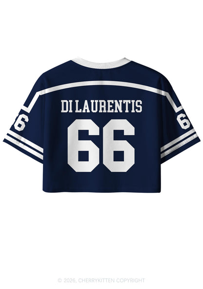 College Hockey Team DL Y2K Crop Sport Jersey Shirts Cherrykitten