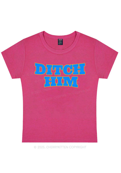 Ditch Him Pride Y2K Baby Tee Cherrykitten