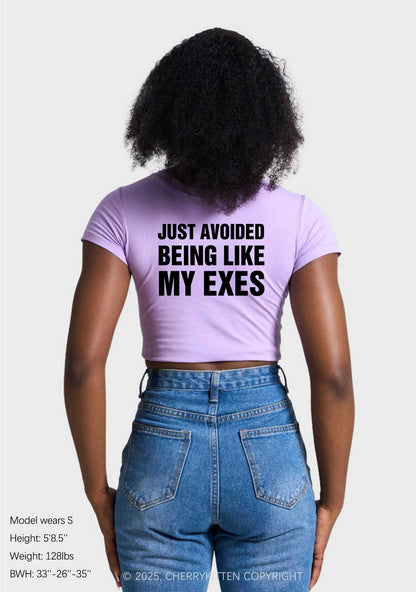 Not Be A Loser Two Sides Y2K Baby Tee Cherrykitten
