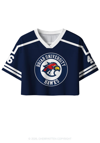 College Hockey Team JT Y2K Crop Sport Jersey Shirts Cherrykitten