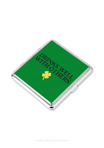 Drinks Well With Others St Patricks Y2K Cigarette Case Cherrykitten