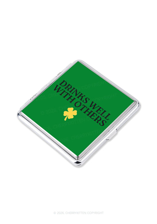 Drinks Well With Others St Patricks Y2K Cigarette Case Cherrykitten