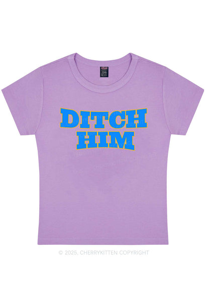 Ditch Him Pride Y2K Baby Tee Cherrykitten