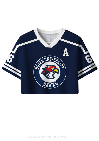 College Hockey Team DL Y2K Crop Sport Jersey Shirts Cherrykitten