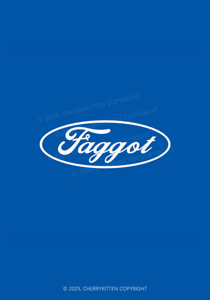 Faggot Pride 1Pc Y2K Pin Badge Cherrykitten