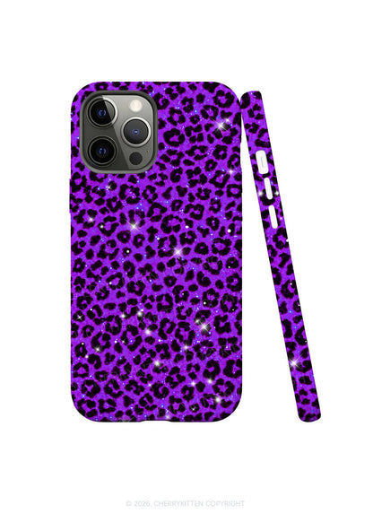 Dark Purple Leopard Y2K Phone Case Cherrykitten