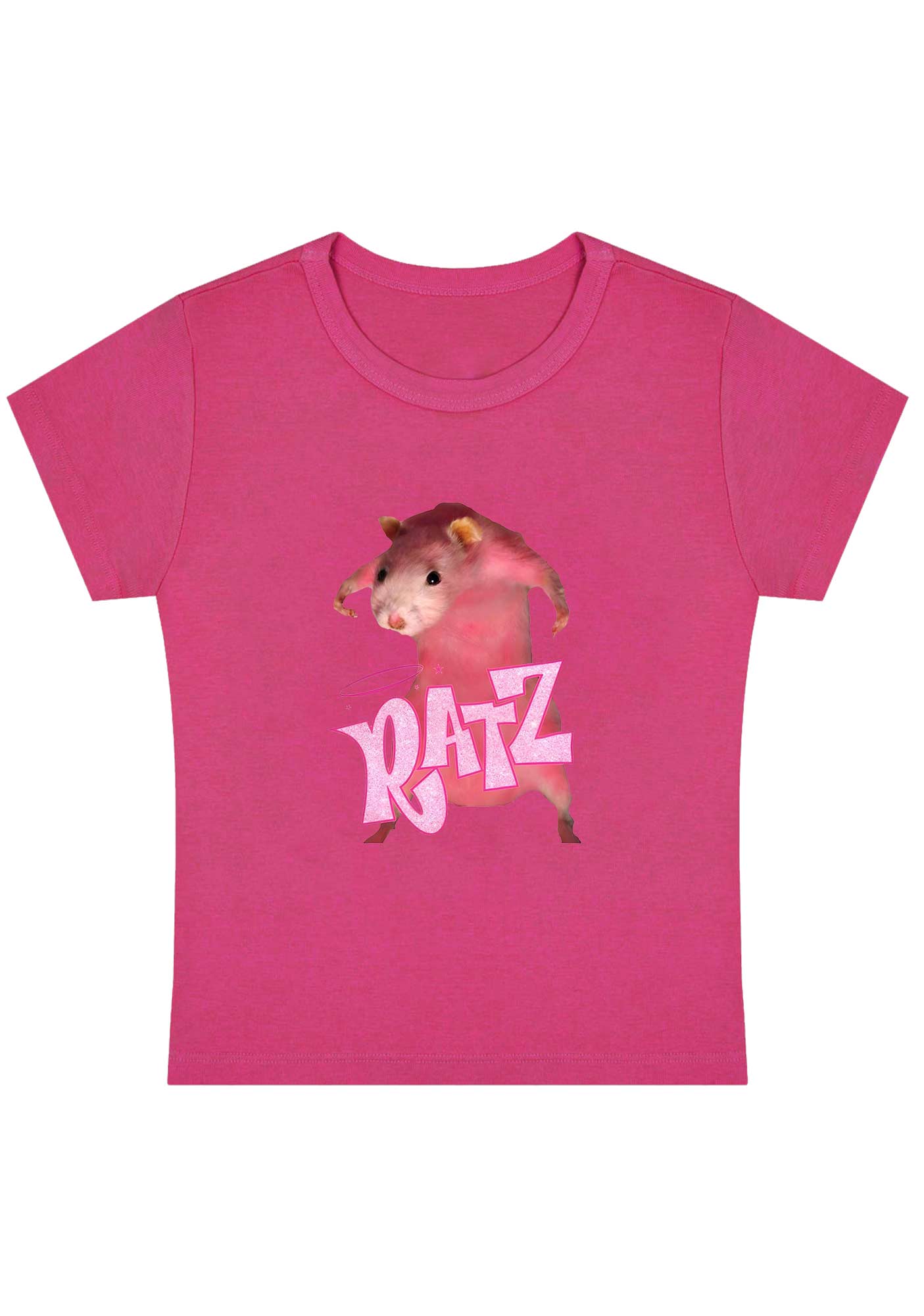 Curvy Pink Ratz Baby Tee