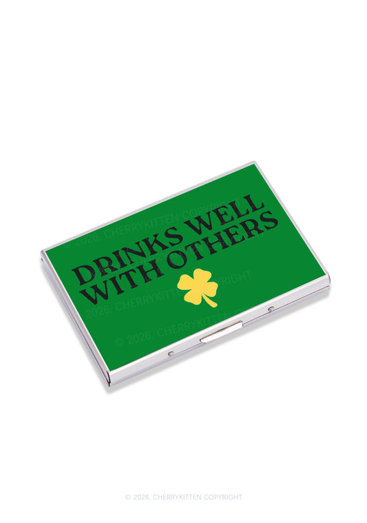 Drinks Well With Others St Patricks Y2K Mirror Cigarette Case Cherrykitten