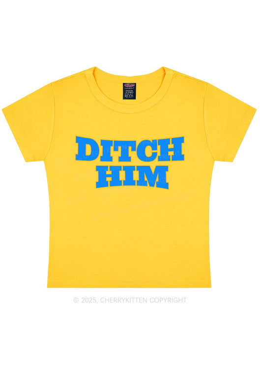Ditch Him Pride Y2K Baby Tee Cherrykitten