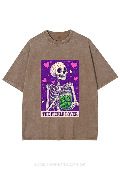 The Pickle Lover Y2K Washed Tee Cherrykitten