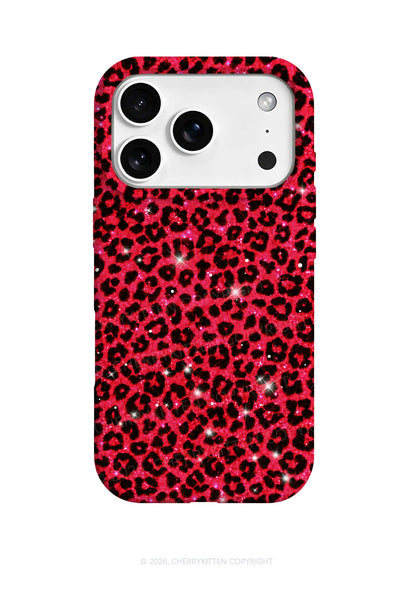 Bright Red Leopard Y2K Phone Case Cherrykitten