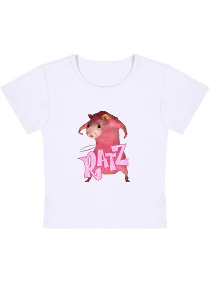 Curvy Pink Ratz Baby Tee