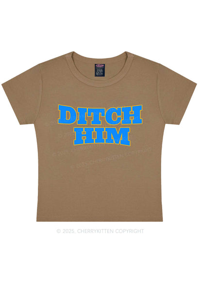 Ditch Him Pride Y2K Baby Tee Cherrykitten