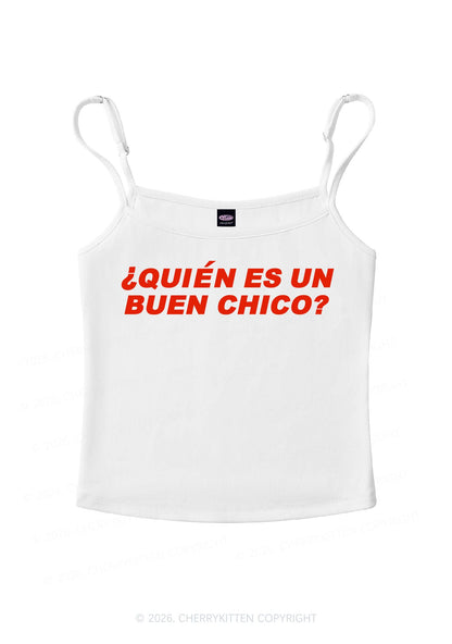 Quien Es Un Buen Chico Y2K Spaghetti Strap Cami Cherrykitten