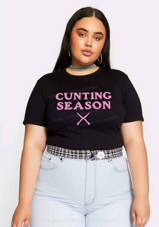 Curvy Cunting Season Baby Tee Cherrykitten