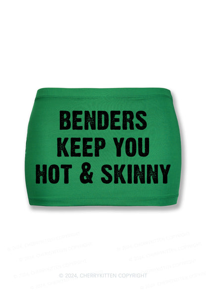 Benders Keep You Hot Y2K Mini Hip Skirt Cherrykitten