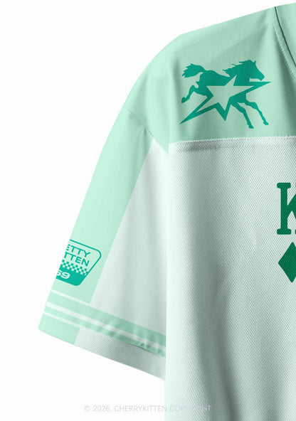 Gay King Pride Y2K Crop Sport Jersey Shirts Cherrykitten