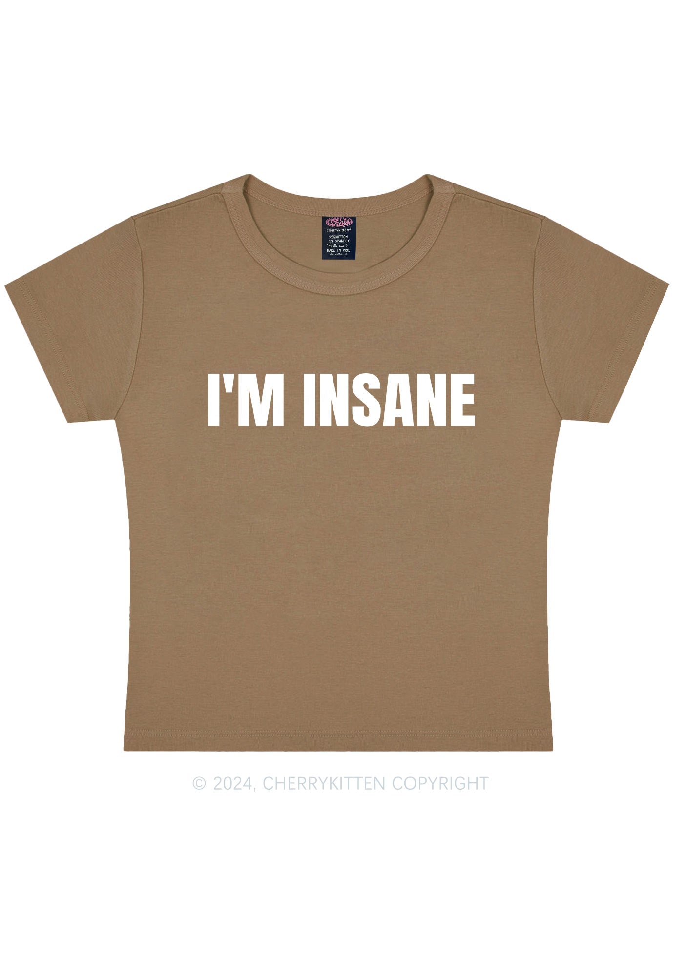 Im Insane Y2K Valentine's Day Baby Tee Cherrykitten