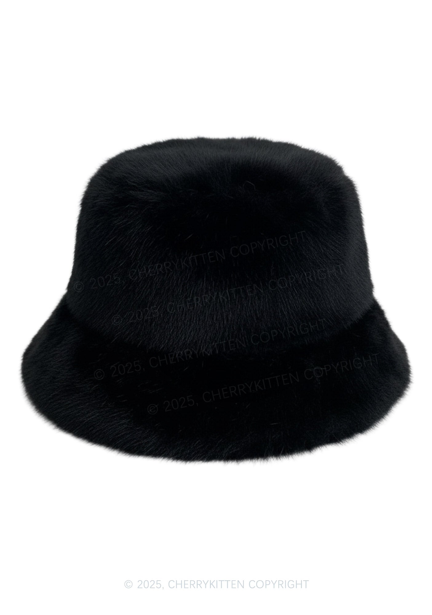 Faux Fur Y2K Bucket Hat Cherrykitten
