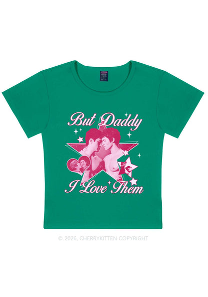 But Daddy I Love Them Star HR Y2K Baby Tee Cherrykitten