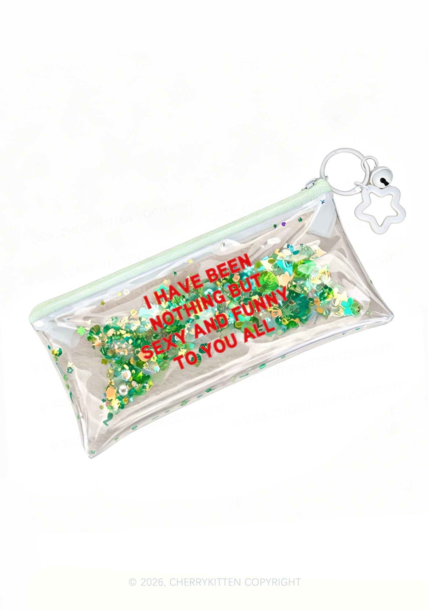 I Have Been Funny Y2K Quicksand Transparent Pencil Pouch Cherrykitten