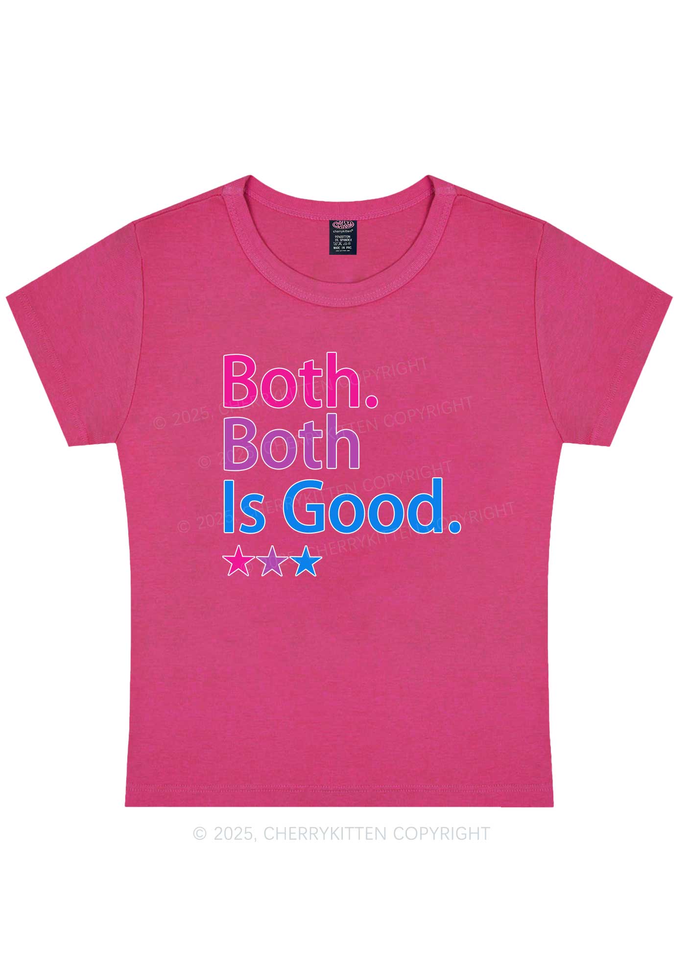 Both Is Good Pride Y2K Baby Tee Cherrykitten