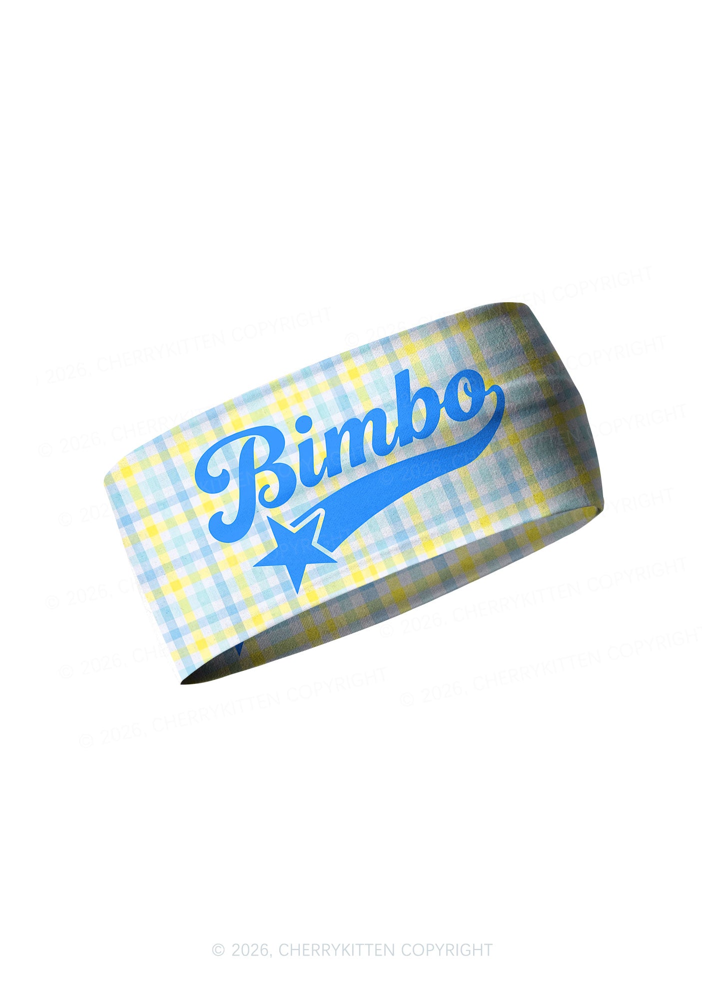 Blue Bimbo Y2K Print Headband Cherrykitten