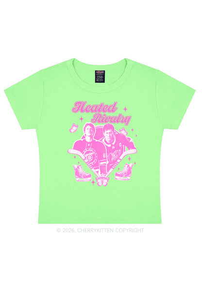 Retro Hockey Elements Y2K Baby Tee Cherrykitten