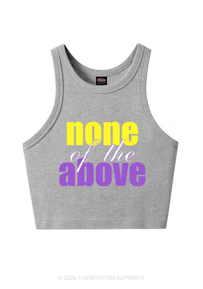 None Of The Above Pride Y2K Crop Tank Top Cherrykitten