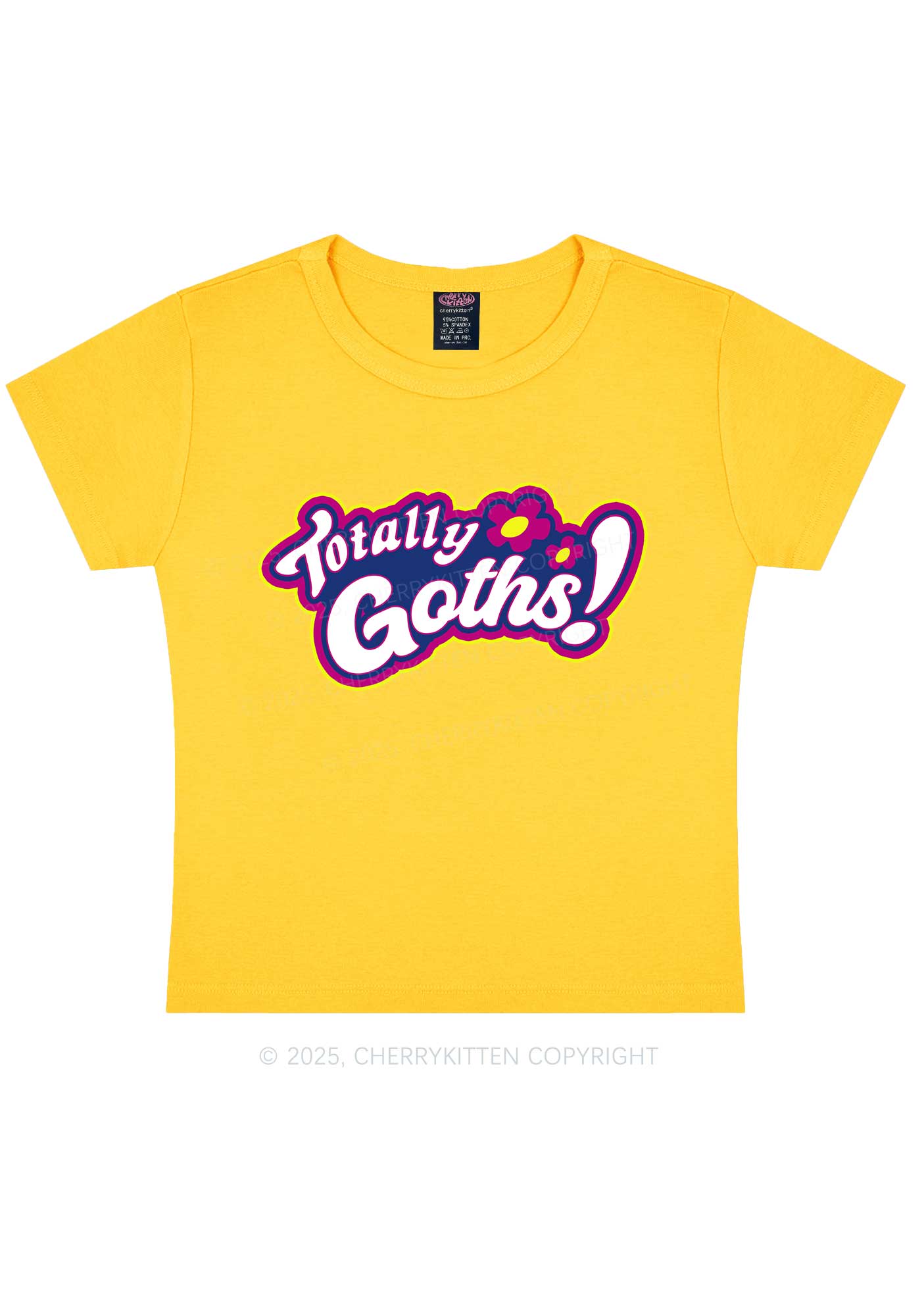 Totally Goths Y2K Baby Tee Cherrykitten