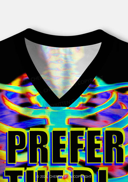 I Prefer The DJ Y2K Crop Sport Jersey Shirts Cherrykitten