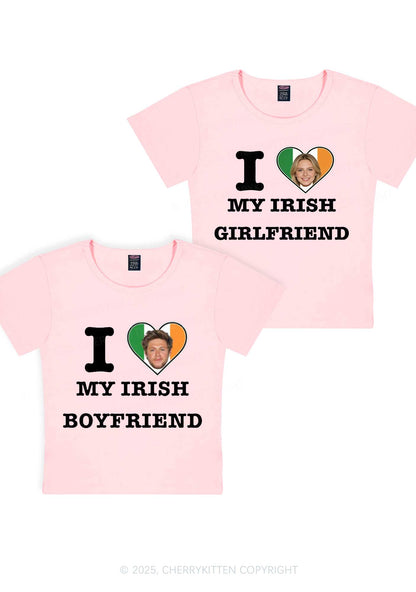 Custom My Irish BF GF Y2K Valentine's Day Baby Tee Cherrykitten