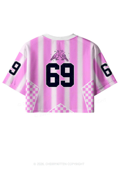 Gay Pigeons Pride Y2K Crop Sport Jersey Shirts Cherrykitten