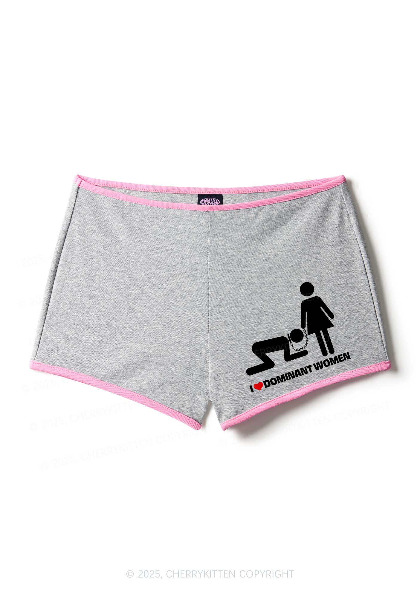 I Love D Women Y2K Booty Shorts Cherrykitten