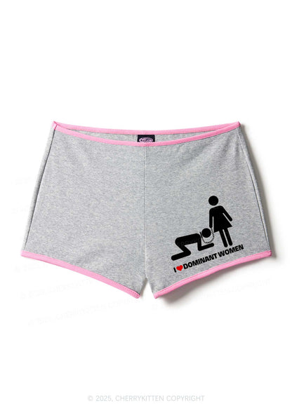 I Love D Women Y2K Booty Shorts Cherrykitten