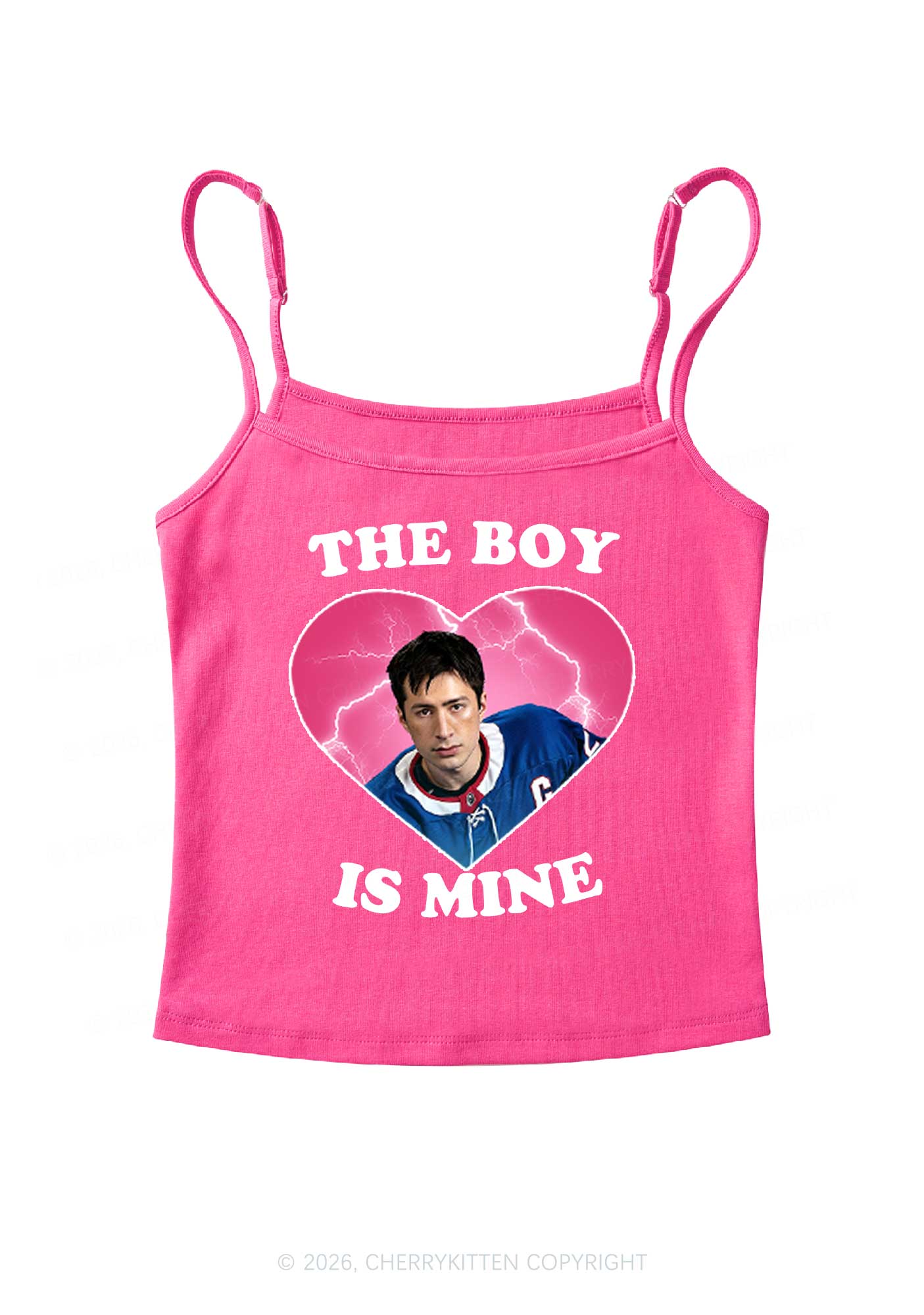 The Boy Is Mine HR Y2K Spaghetti Strap Cami Cherrykitten