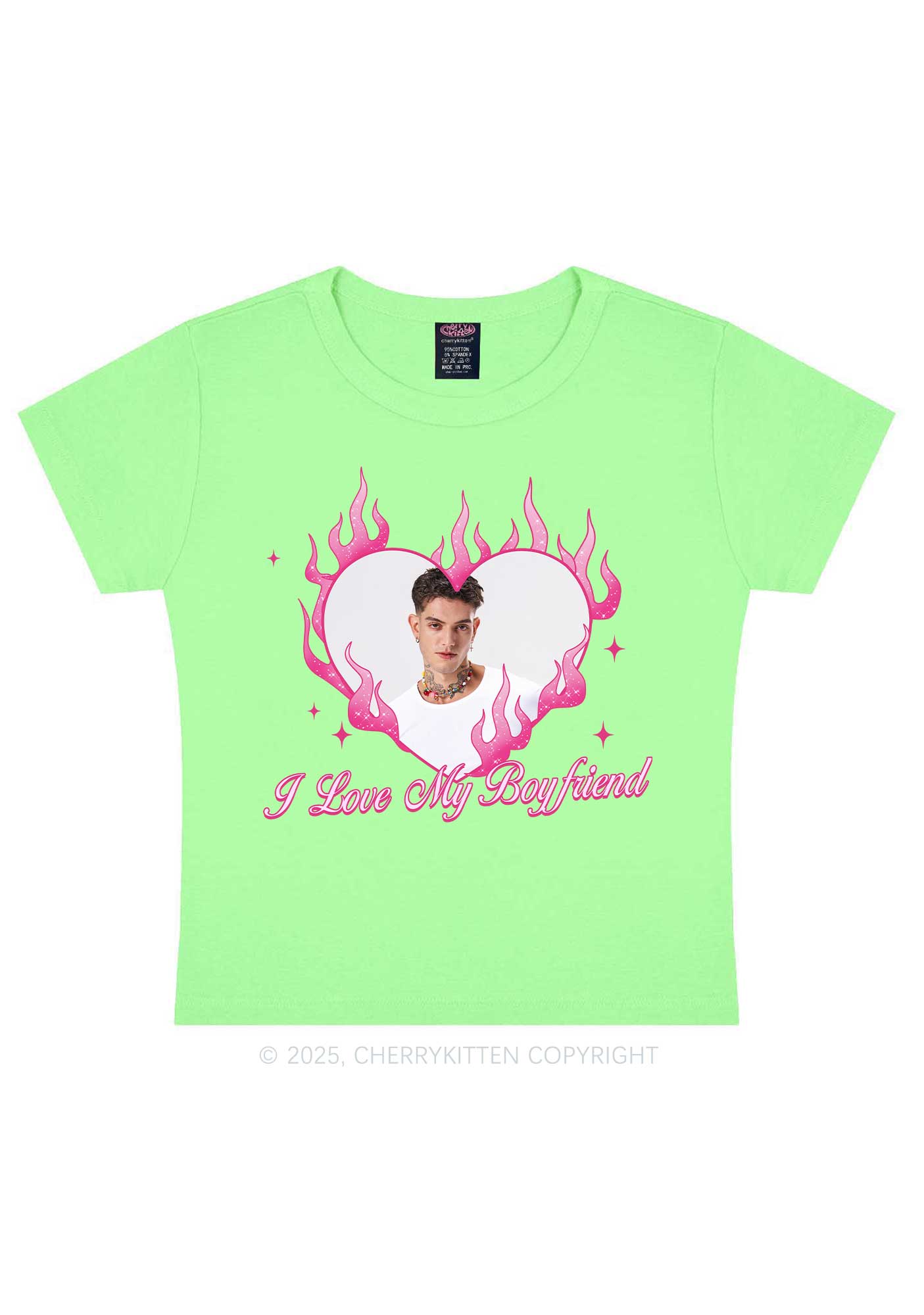 Custom Love Girlfriend Y2K Baby Tee Cherrykitten