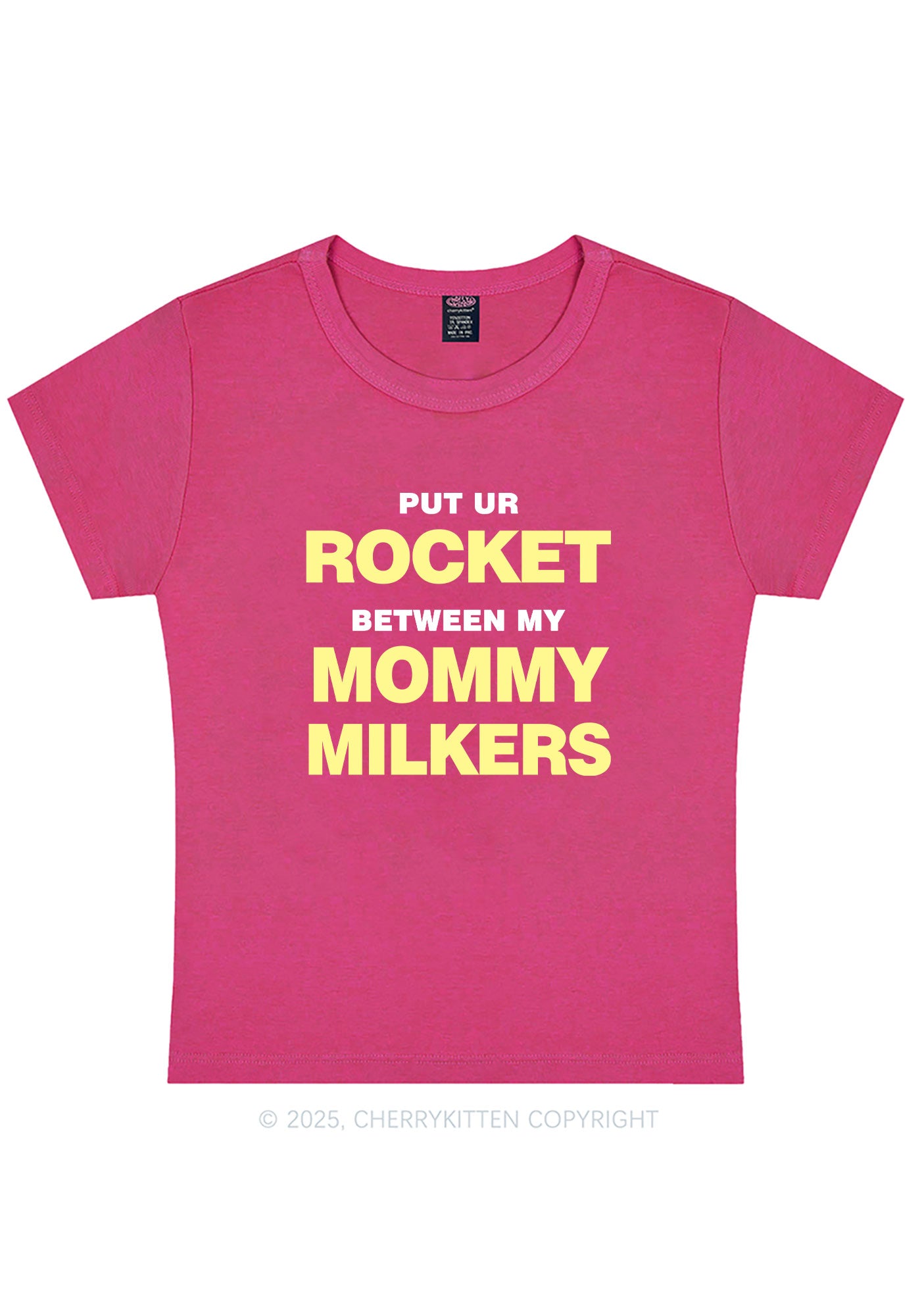 Rocket Mommy Milkers Y2K Baby Tee Cherrykitten