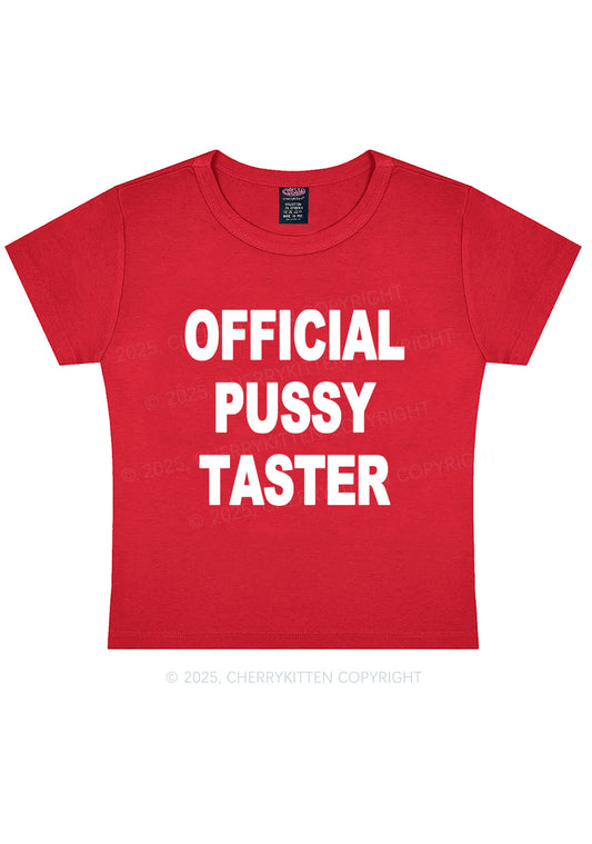 Official Puxxy Taster Y2K Baby Tee Cherrykitten