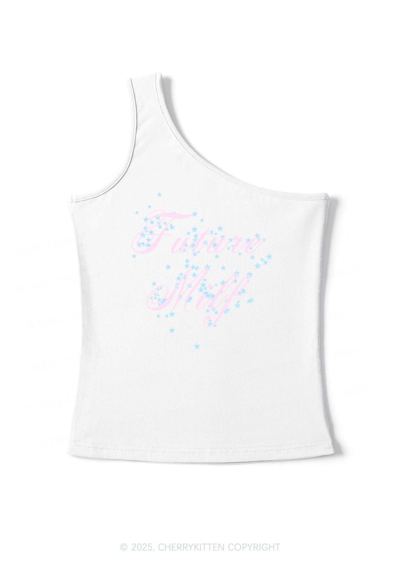 Future Mxxf Y2K One Shoulder Tank Top Cherrykitten