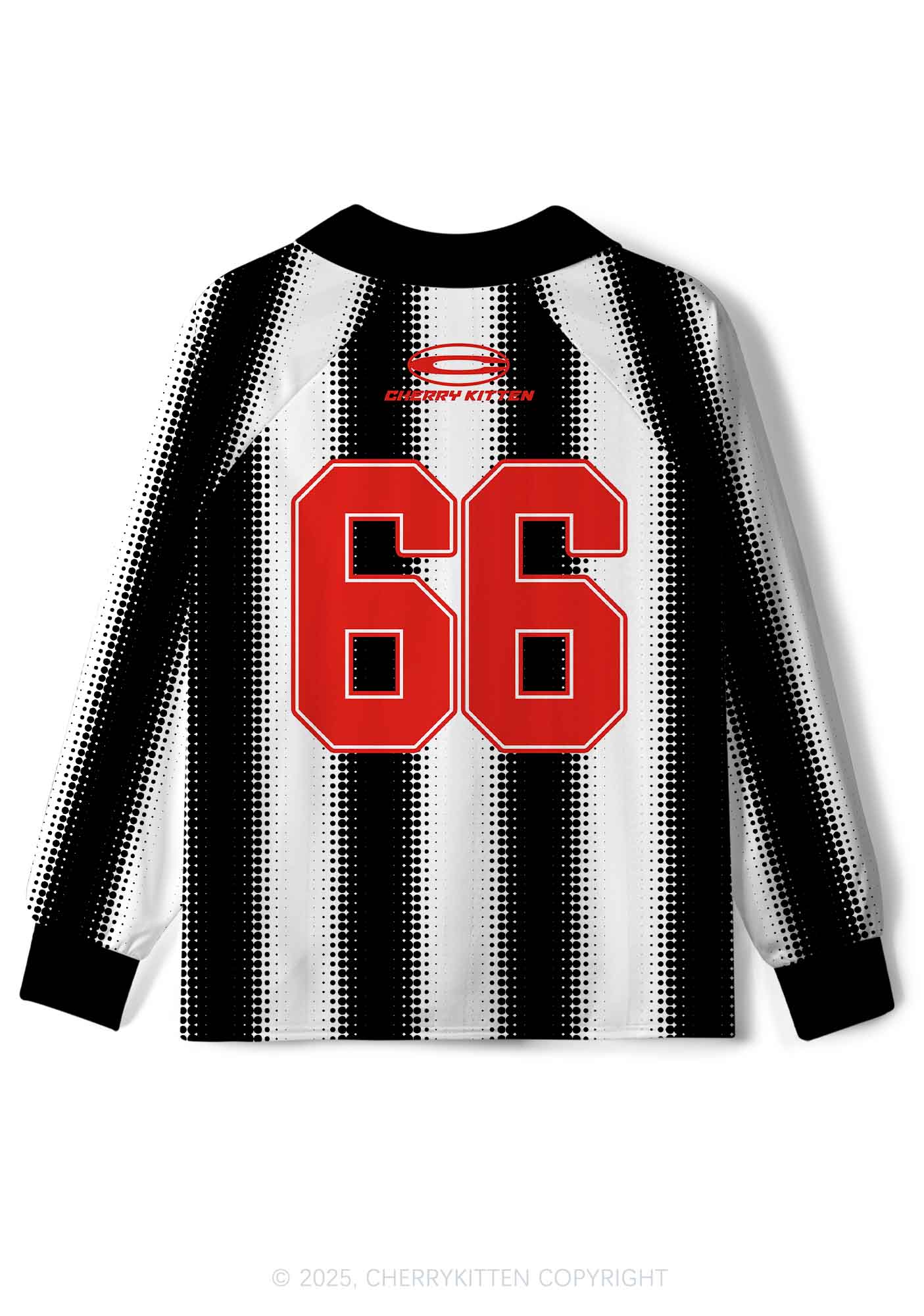 Halloween Custom Black Satan Heart Y2K Long Sleeve Sport Jersey Shirts Cherrykitten
