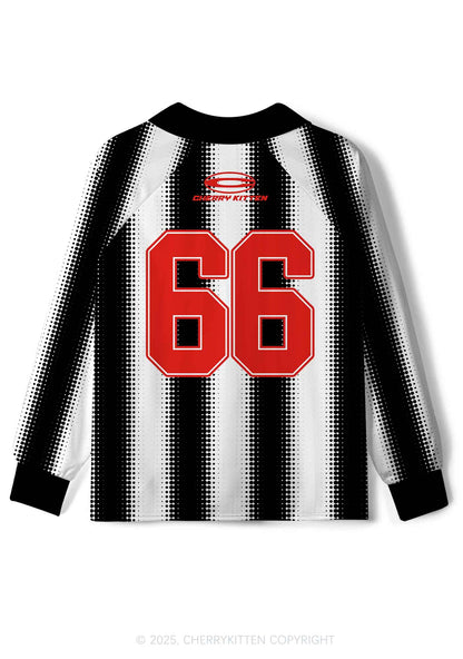 Halloween Custom Black Satan Heart Y2K Long Sleeve Sport Jersey Shirts Cherrykitten