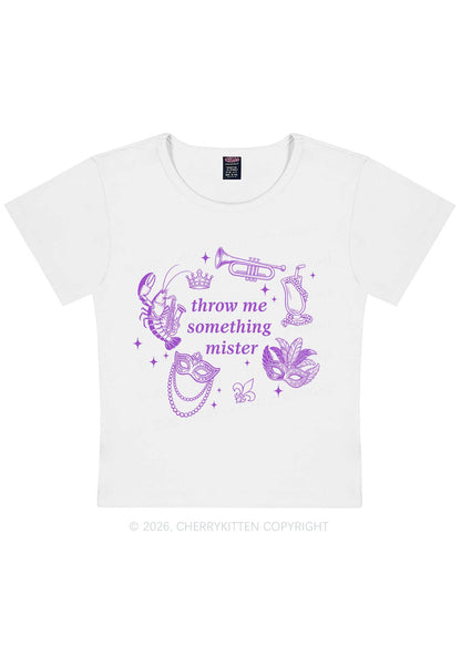 Throw Me Something Mister Y2K Baby Tee Cherrykitten