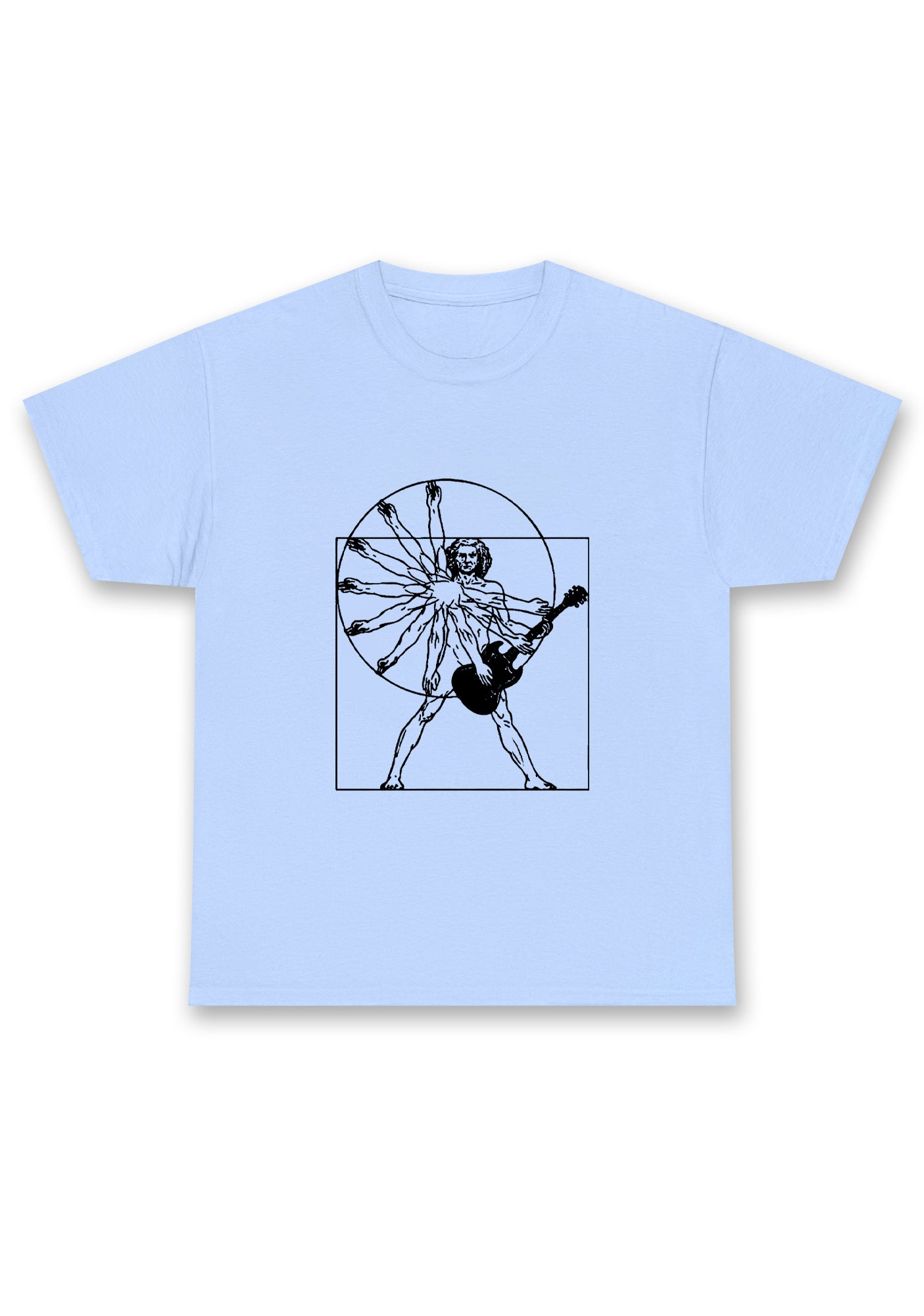 Vitruvian Man Guitar Chunky Shirt