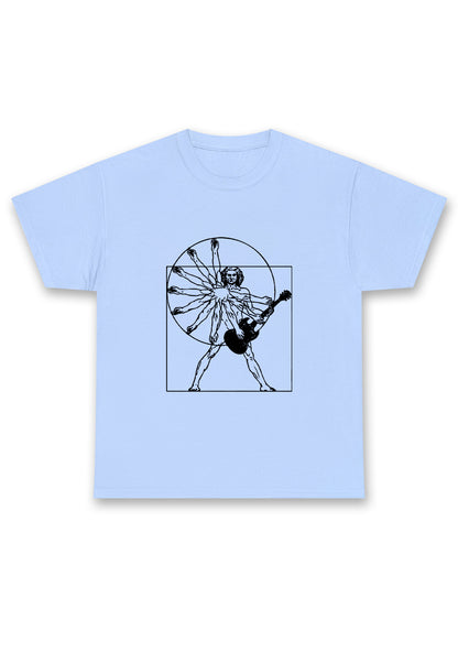 Vitruvian Man Guitar Chunky Shirt